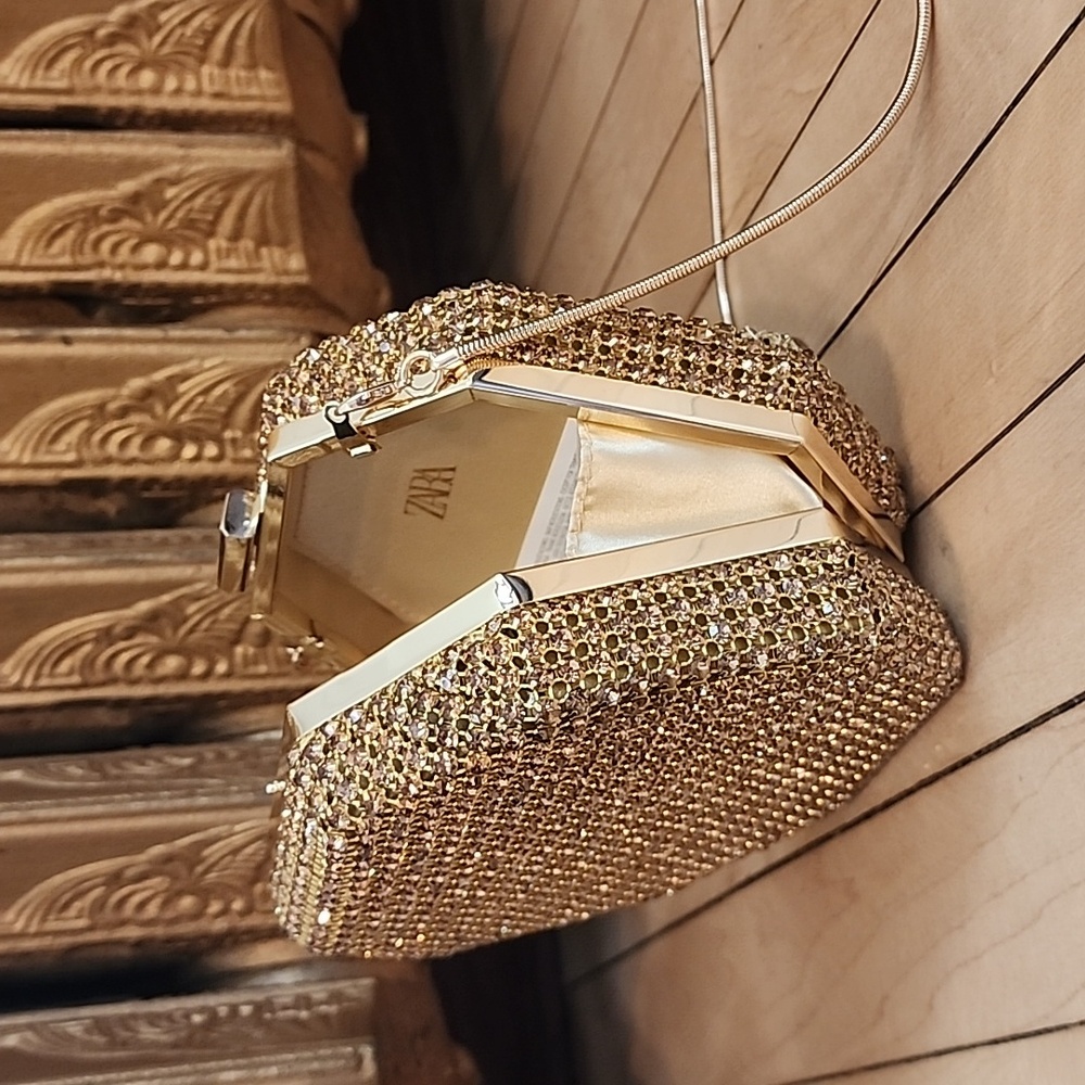 ZARA RHINESTONE BOX BAG